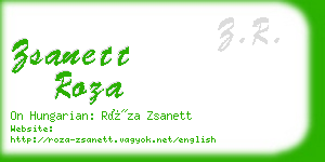 zsanett roza business card